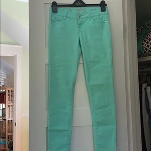 Mint Green Celebrity Pink jeans